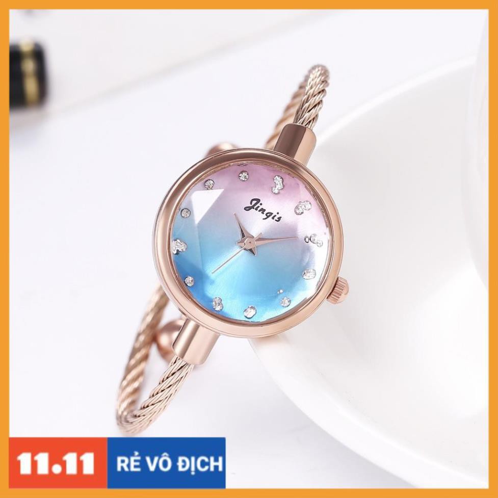 Đồng hồ nữ Candycat Chic dây kim loại dạng lắc xinh size mini