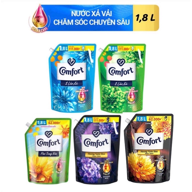 NƯỚC XẢ LÀM MỀM VẢI COMFORT 1,8L