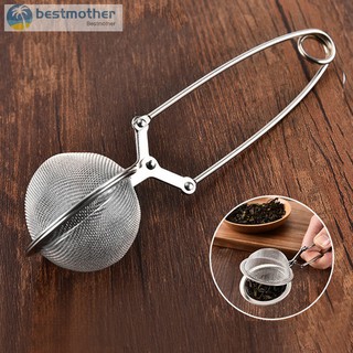 Dụng cụ lọc pha trà hình cầu có tay kẹp inox