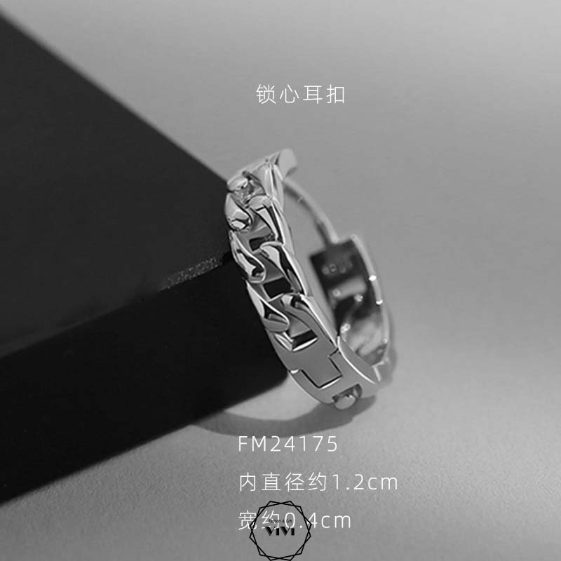 Bông tai nam kiểu tròn 5 mẫu Surious – khuyên tai ViVi_Gift