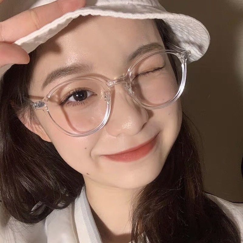 Kính Không Gọng TR90 Chống Ánh Sáng Xanh Siêu Nhẹ Phong Cách Retro Thời Trang