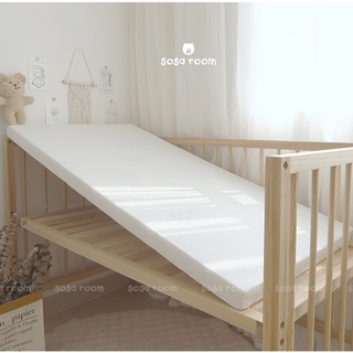 Nệm cũi bông ép SOSA, áo nệm trắng và túi bọc trang nhã