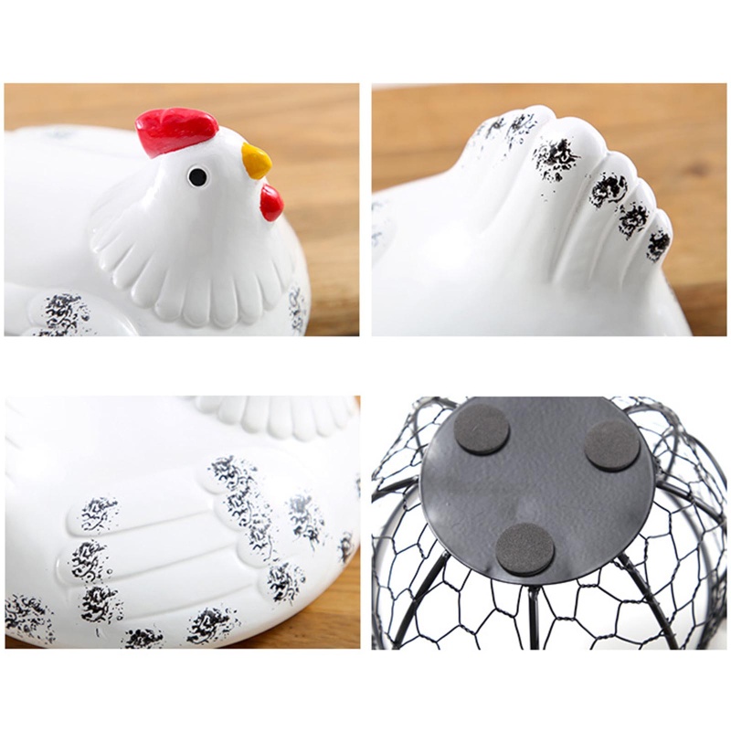 Aoto Rổ Đựng Trứng Đa Năng Trang Trí Nhà Bếp Phong Cách Nông Trại