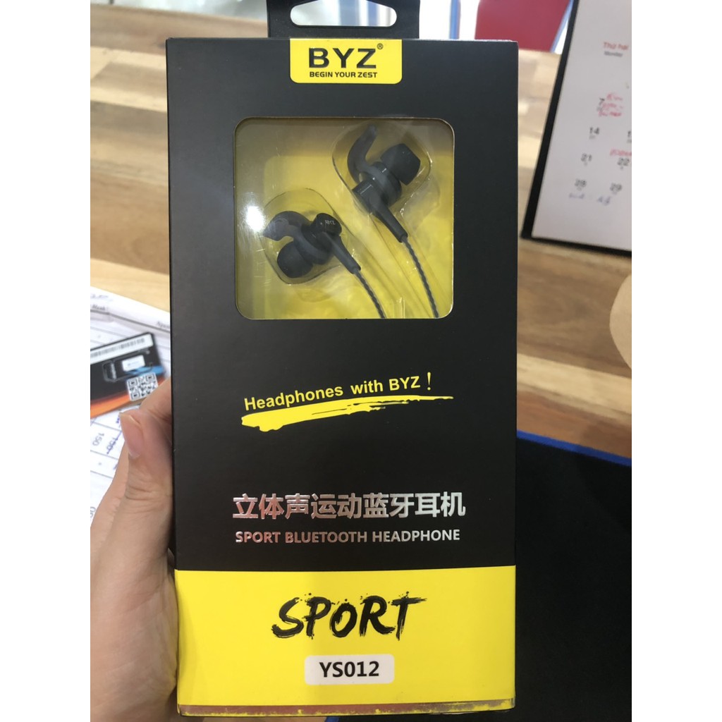TAI NGHE BLUETOOTH 2 TAI BYZ YS012, Chính hãng bảo hành 12 tháng