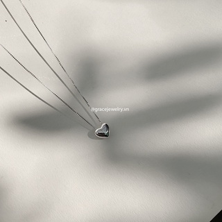 Dây chuyền bạc Grace - Tim bạc Amor