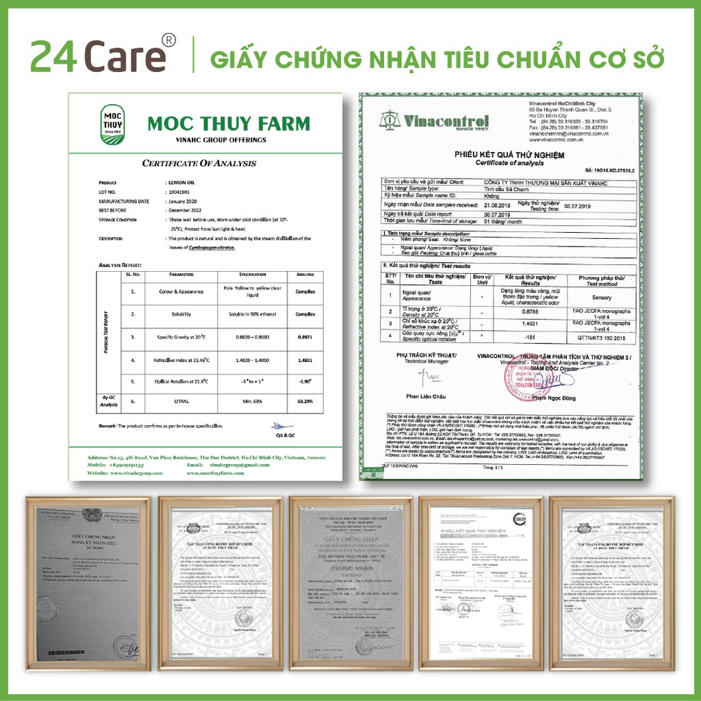 Tinh dầu Quýt 24Care 10ml