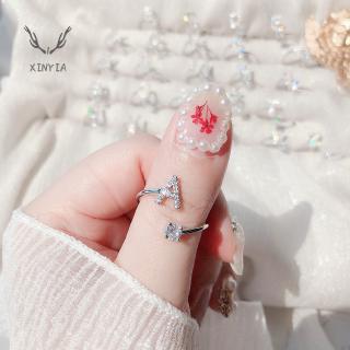 1 Nhẫn Hở Họa Tiết Chữ Cái Tiếng Anh Sy1