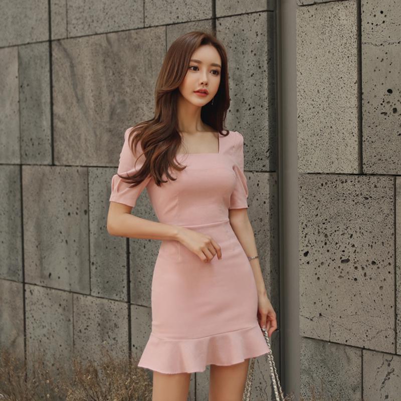 Đầm Đuôi Cá Ôm Eo Thời Trang Hàn Quốc Cho Nữ