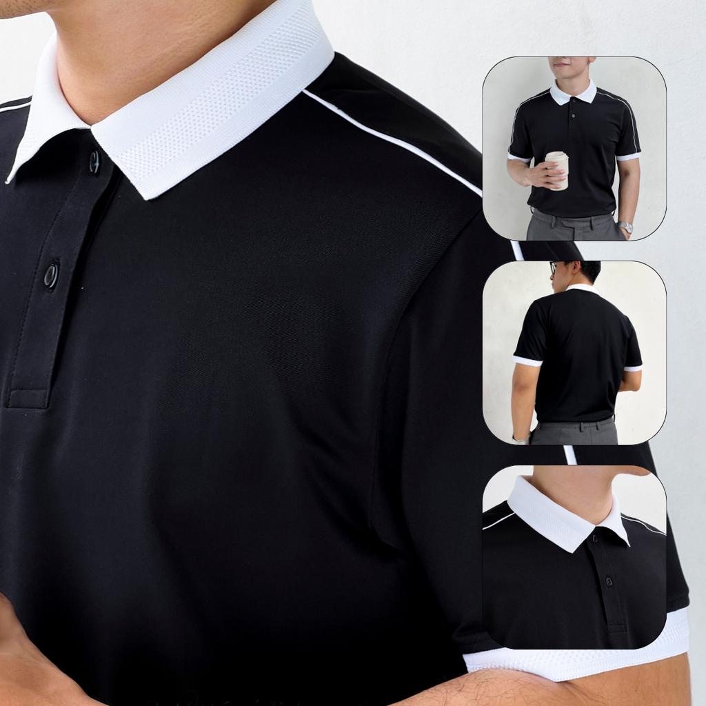 Áo thun phông polo nam Kboy Shop chất liệu Premium Pique CVC mềm mại thấm hút mồ hôi giữ form tốt, g