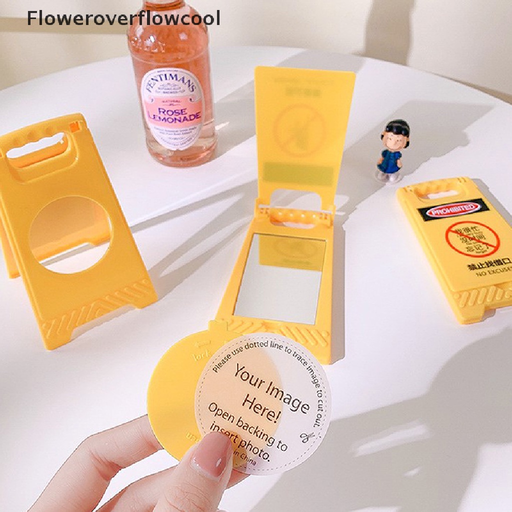 [Hàng mới về] Gương trang điểm để bàn hình thẻ mini gấp được sáng tạo