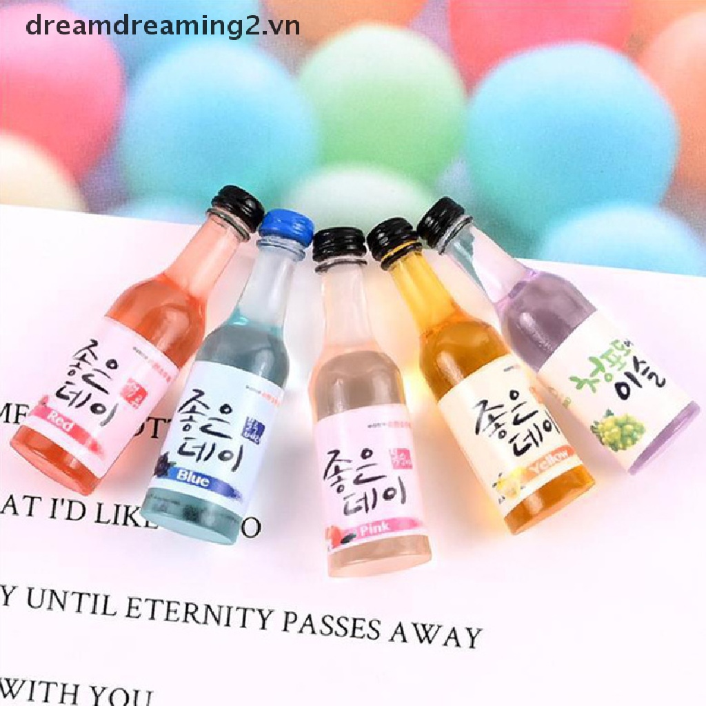 Bộ 10 Bình Nước mini Tự Làm Trang Trí Nhà Búp Bê