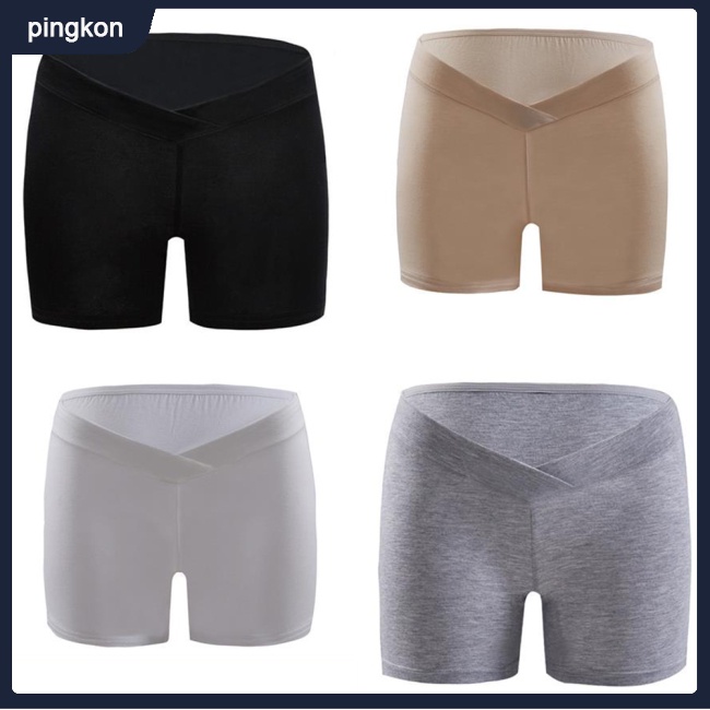 Quần Lót Bảo Hộ Lưng Thấp Vải Cotton Modal Chống Lộ Dành Cho Bà Bầu