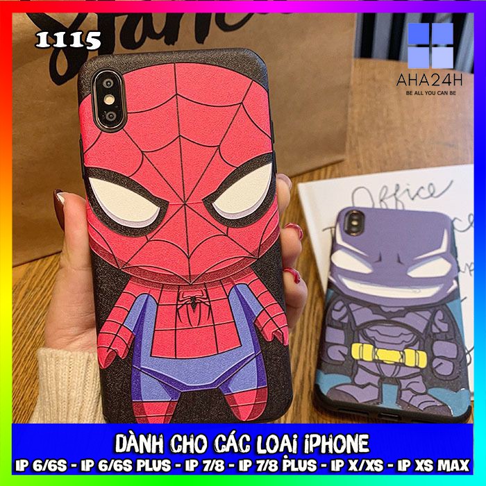 ỐP LƯNG IPHONE SIÊU ANH HÙNG CHIBI ĐỦ DÒNG MÁY - ỐP DẺO (6/6 PLUS/6S/6S PLUS/7/7 PLUS/8/8 PLUS/X/XS/XS MAX) AH1115