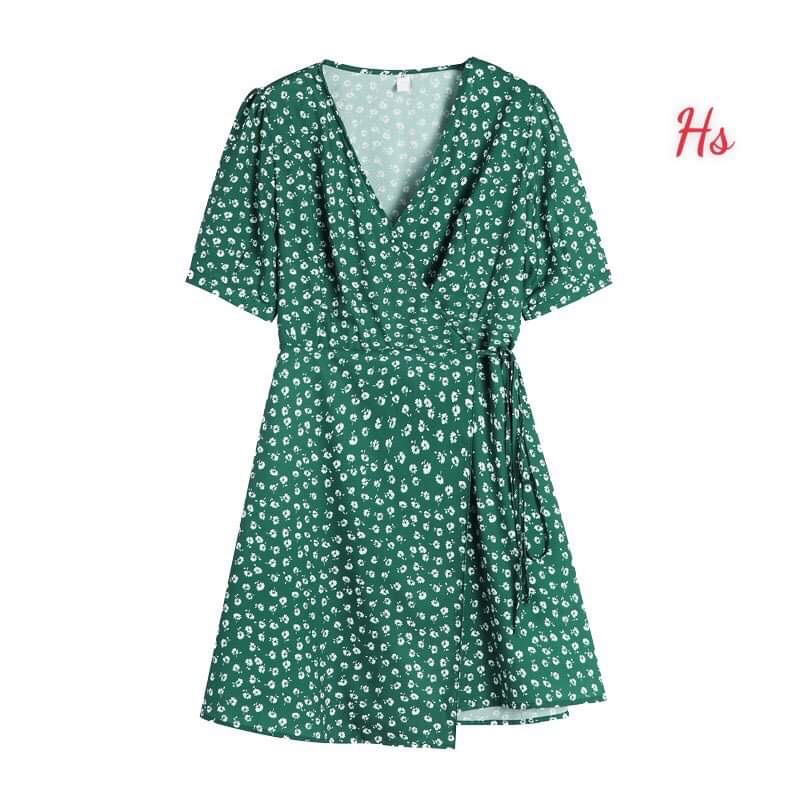 Váy hoa vạt chéo HSU1