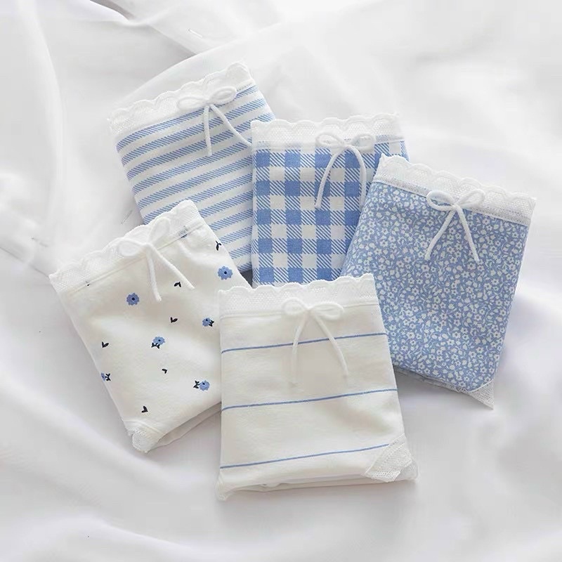 COMBO 10 QUẦN LÓT COTTON ĐÍNH NƠ MS 335