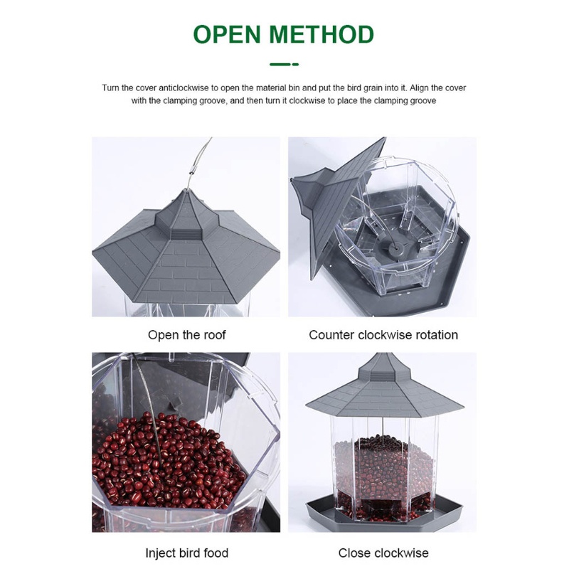 Dụng cụ đựng thức ăn cho chim cảnh bằng nhựa đa năng
