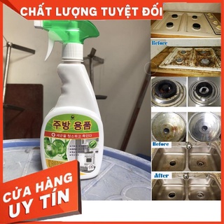 [FREE SHIP❤️] Nước Lau Bếp Đa Năng Xuất Hàn, Lau Kính 500ml, Khử Mùi, Siêu Sạch, Diệt Khuẩn, Chiết Xuất Tự Nhiên