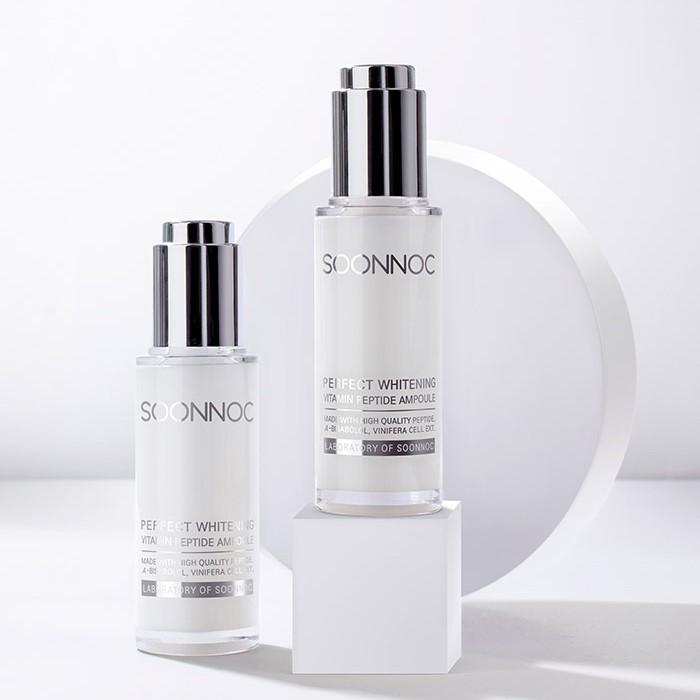 Tinh Chất Dưỡng Da Trắng Sáng Dịu Nhẹ Soonnoc Perfect Whitening Vitamin Peptide Ampoule Gomi Mall