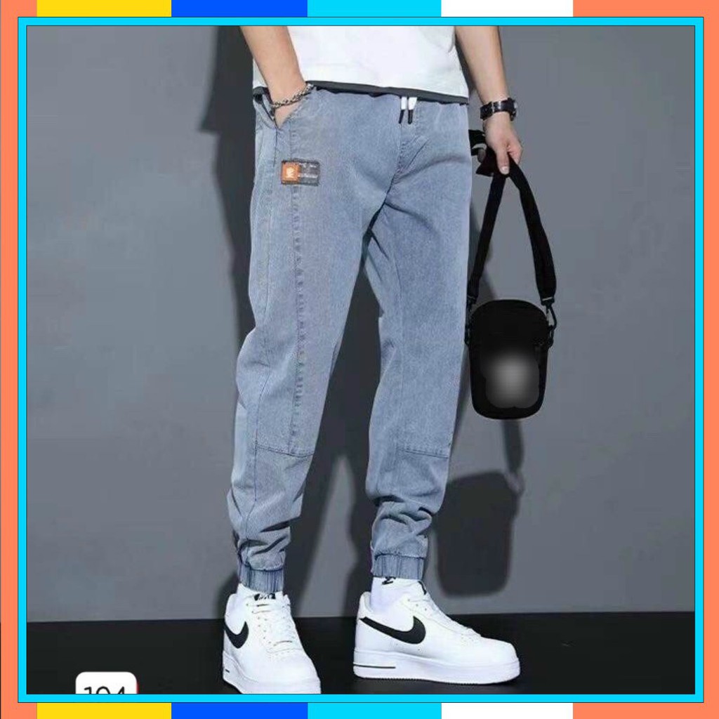 Quần Jean Nam Cao Cấp Freeship Quần Jogger Thể Thao Lưng Thun Co Giãn 4 Chiều HU233