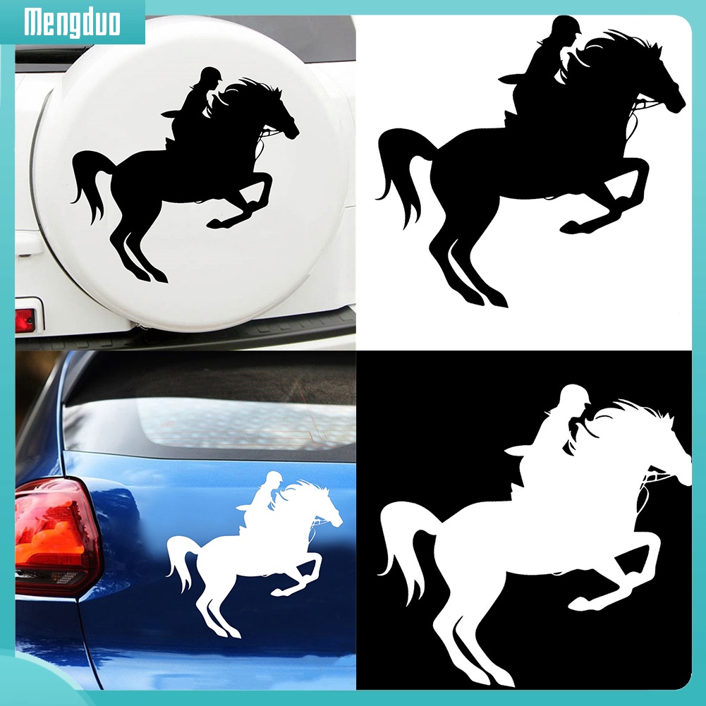 Decal hình ngựa dán trang trí xe hơi sáng tạo