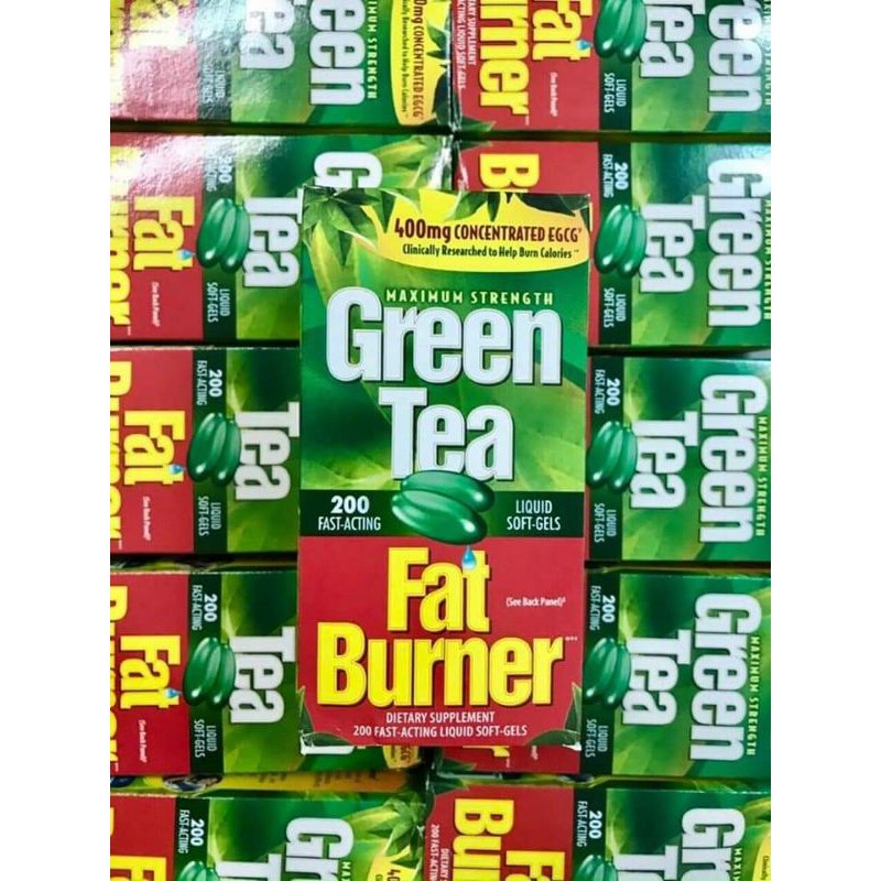 Viên uống Trà Xanh Green Tea Fat Burner 400mg 200 viên của Mỹ