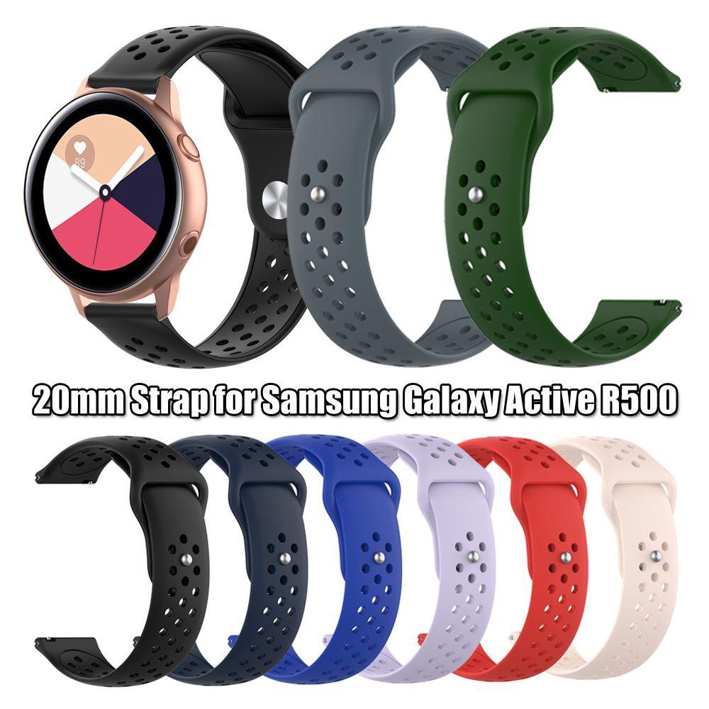 JONYE Dây Đeo Silicone Mềm Thoáng Khí Cho Đồng Hồ Thông Minh Samsung Galaxy Watch Active R500