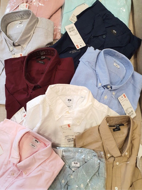 Sơmi cộc tay Uniqlo dư xịn