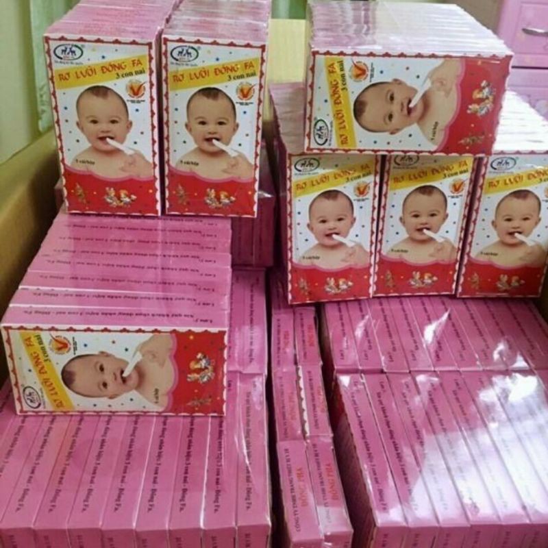 Set 10 hộp rơ lưỡi đông pha  dành cho bé