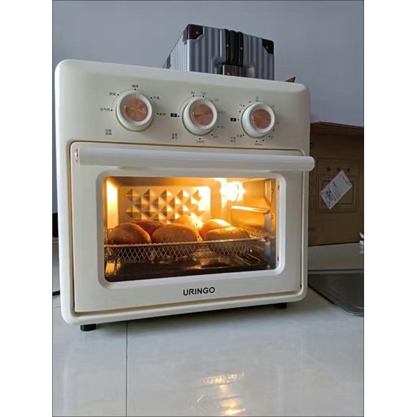 NỒI CHIÊN KO DẦU KIÊM LÒ NƯỚNG 2IN1 URINGO 15L