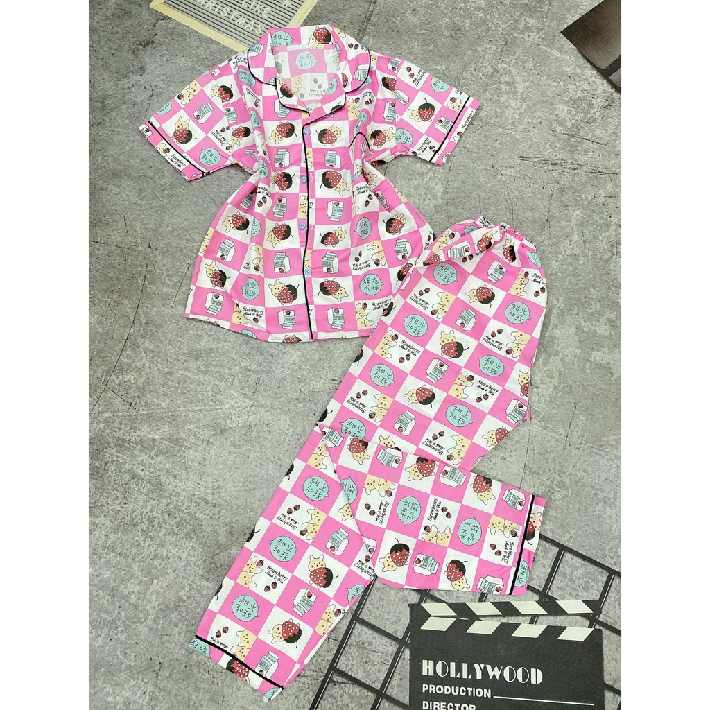 Đồ bộ Pijama 💖Freeship 💖 vải kate Thái họa tiết siêu cute