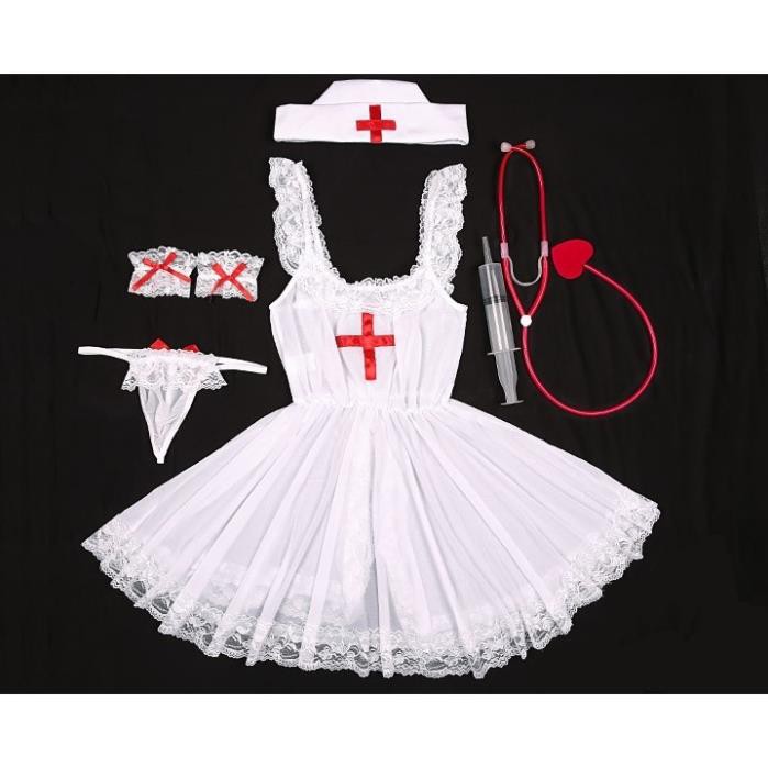 Cosplay y tá sexy gợi cảm (không kèm phụ kiện ống nghe, kim tiêm) 1411 | BigBuy360 - bigbuy360.vn
