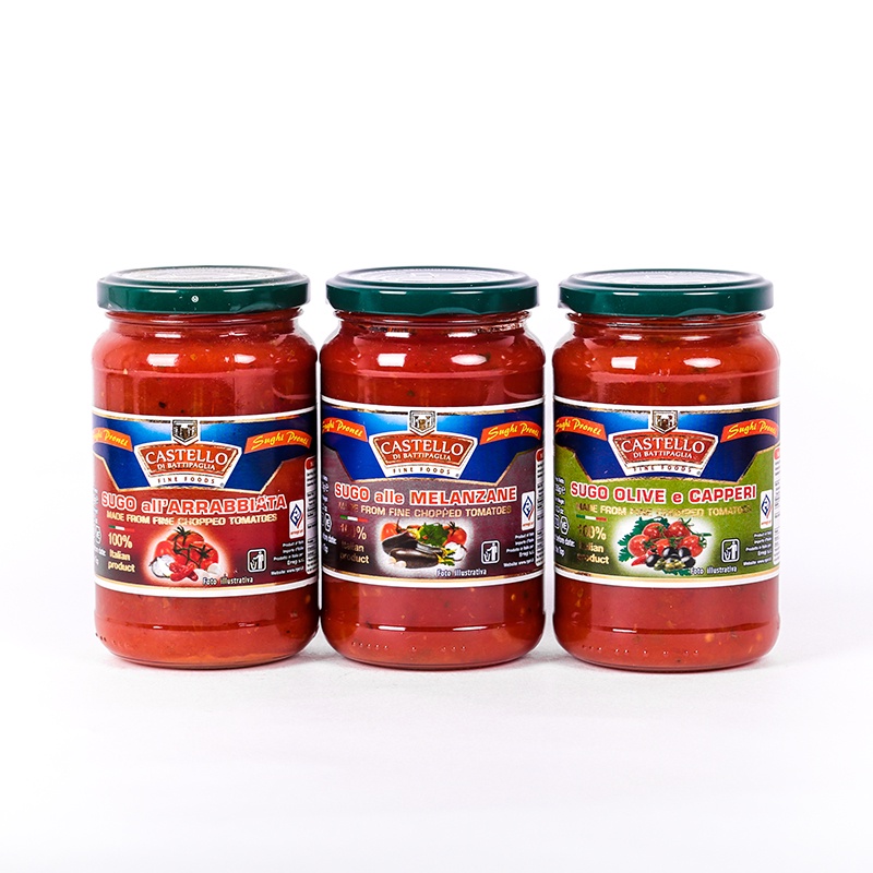 Sốt Sốt Cà Chua Mỳ Ý Spaghetti Siciliana Castello 350g - Nhập Khẩu Chính Hãng