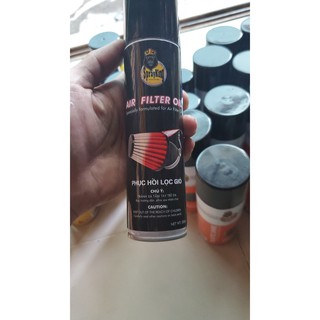 Dầu tẩm lọc trụ, lọc gió xe máy sprayking 200ml