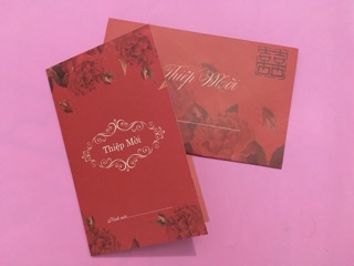 Combo 45 thiệp đỏ sinh nhật và thiệp cưới