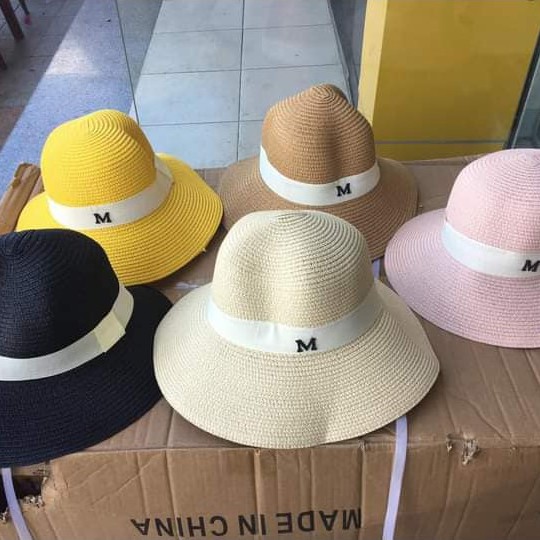 MŨ CÓI NỮ RỘNG VÀNH CHỮ M CHUẨN FOM, MŨ CÓI ĐI BIỂN, ĐI CHƠI-giadungsieure