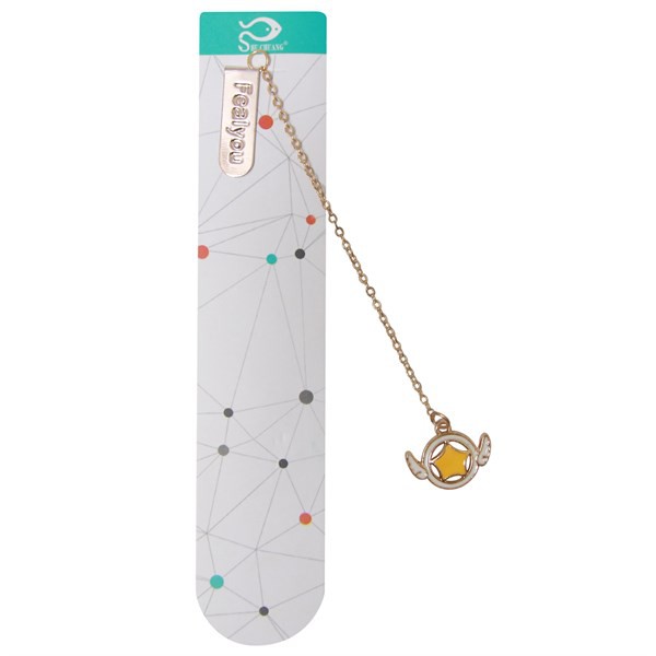 Bookmark Kẹp Sách Kim Loại Phối Charm Hình Cardcaptor - Mẫu 3