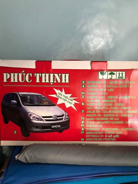 BẠT PHỦ XE Ô TÔ INNOVA, Fortuner, Santa FE