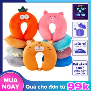 Gối Chữ U Kê Cổ, Gối Kê Cổ Nhiều Màu Chống Đau Mỏi Vai Gáy Khi Đi Máy Bay, Du Lịch, Văn Phòng Chất Vải Mềm Mịn