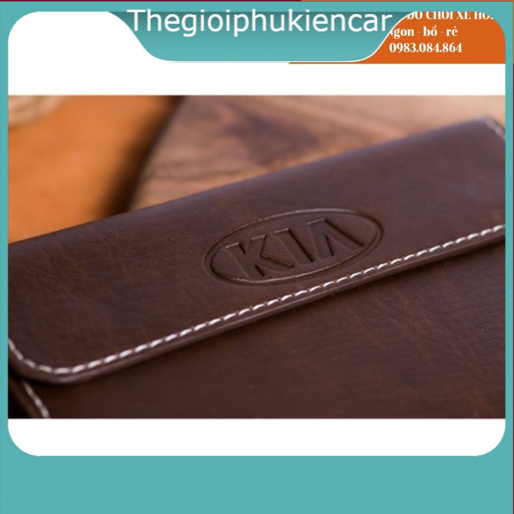 Ví đựng giấy tờ xe logo KIA