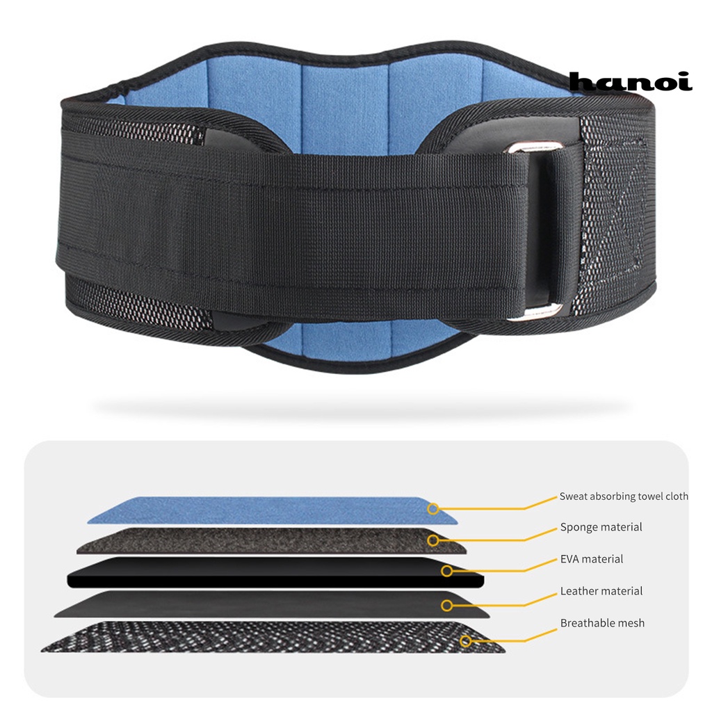 Ha!Đai Quấn Hỗ Trợ Lưng Và Eo Thoáng Khí Không Đường May Dành Cho Tập Gym / Thể Hình