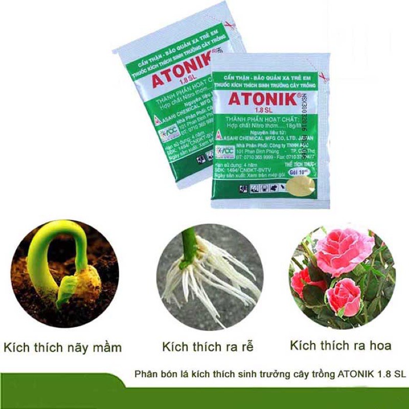 Atonik ADC, chai nhôm 100ml Thuốc Kích Thích Sinh Trưởng Nảy Mầm, Ra Rễ Cây Trồng, cây ăn trái