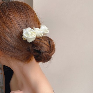 Kẹp tóc hoa hồng kiểu Pháp thanh lịch TOC35