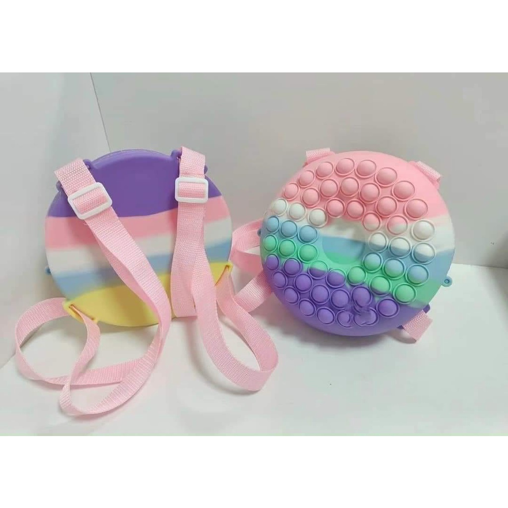 BALO POP IT CHO BÉ MẪU GIÁO HÌNH NGỰA PONY, HÌNH TRÒN SIÊU YÊU CHO BÉ
