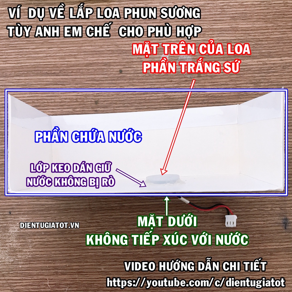 Combo mạch phun sương siêu âm 24V 20W