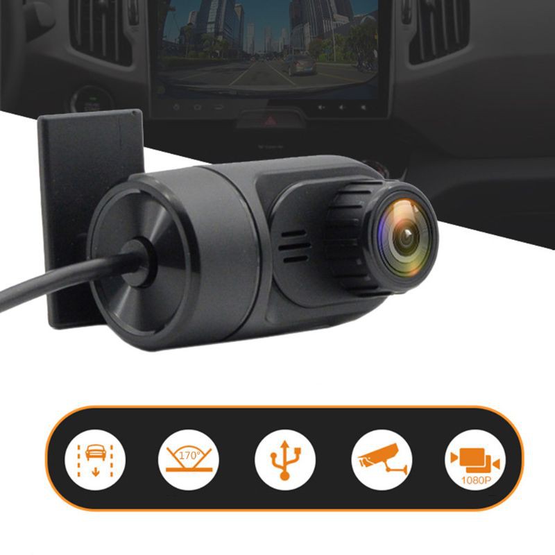 Camera hành trình ô tô HD 170 độ USB DVR Camera lái xe