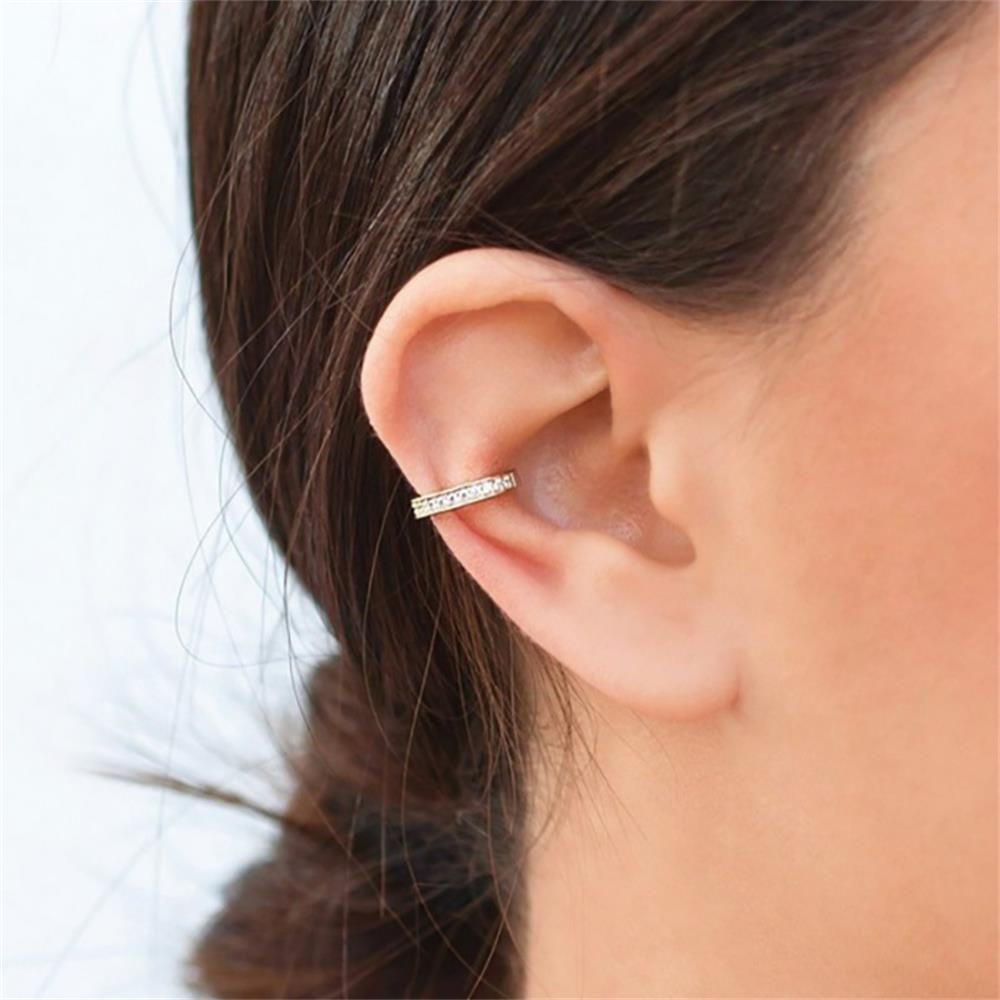 Khuyên Vành Tai Đính Đá CZ Thời Trang Cho Nam Và Nữ