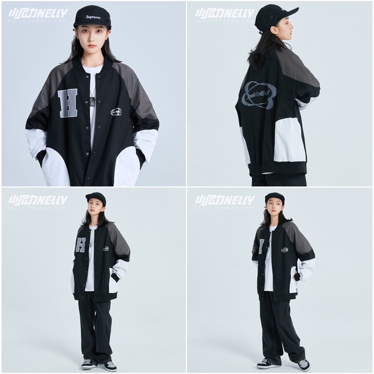 Áo khoác bóng chày Nelly Heybig - Smokin