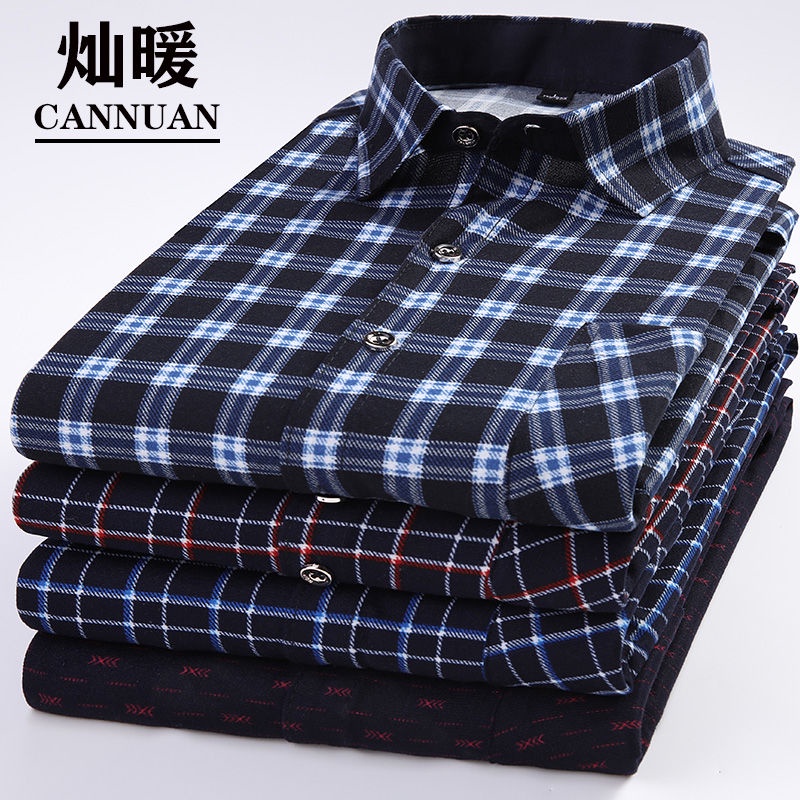 Áo Sơ Mi Tay Dài Dáng Rộng Họa Tiết Ca Rô Thời Trang Cho Nam