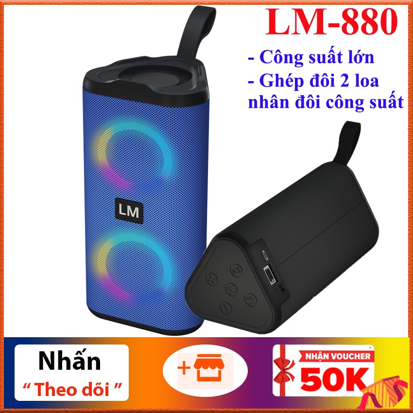 Loa Bluetooth Nghe Nhạc Hay Công Suất Lớn 10W Ấm Siêu Trầm Extra Bass Pin Trâu Hỗ Trợ Bluetooth Thẻ Nhớ USB Bảo Hành 1-1