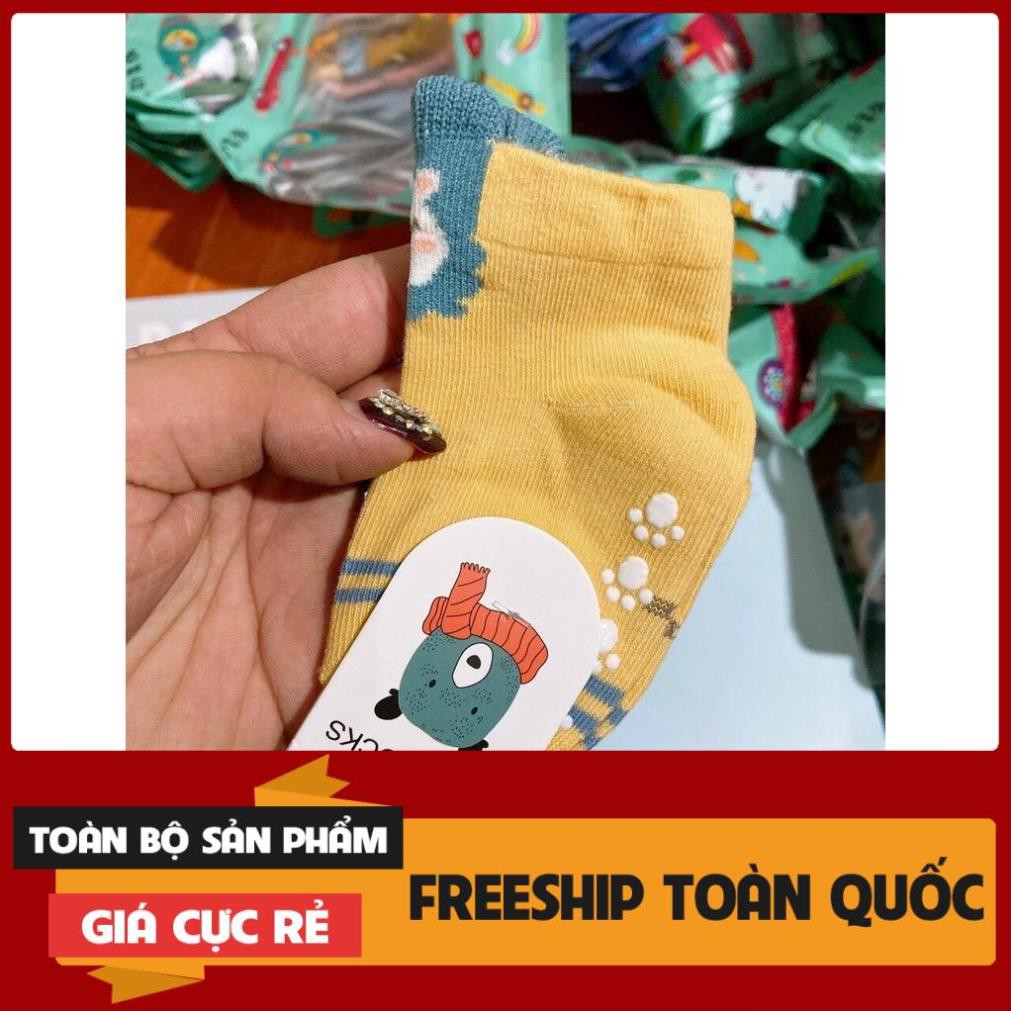 TẤT GẤU TRẺ EM CHỐNG TRƯỢT BABY SOCKS 0-2 TUỔI